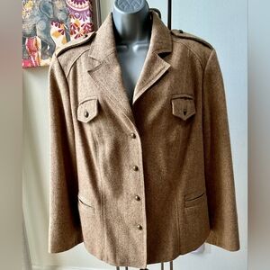 Nygard Collection Brown Tweed Blazer